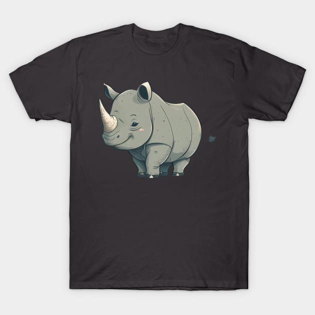 Baby Rhino - Cute T-Shirt by Bondoboxy